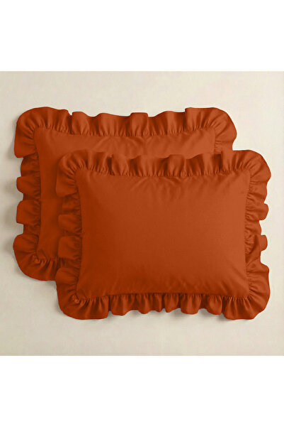 Sabia طقم غطاء وسادة مكشكش 100% قطن مقاس 50x70 سم