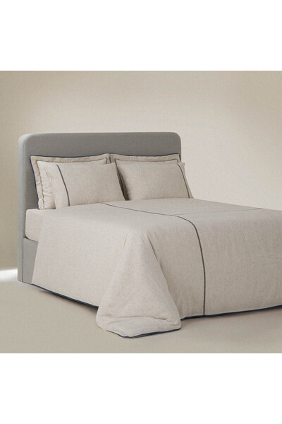 Ecocotton Farya Çift Kişilik Nevresim Takımı %100 Organik Pamuk Kenevir Karış...