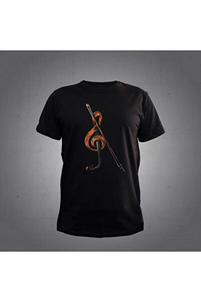 Herşey Nota Vioara tricou Negru Unisex