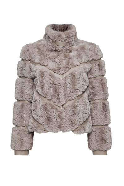 Derimod Melrose Kadın Vizon Teddy Deri Mont 24WGP5019FF