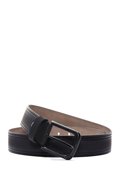 Derimod Curea de piele neagră pentru bărbați 000A2D1302818