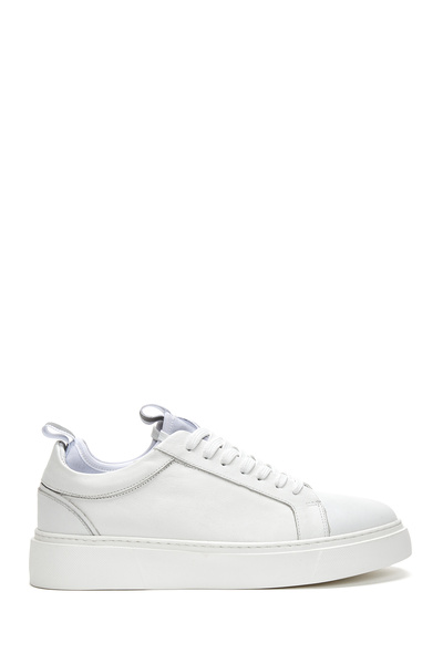 Derimod Men's White Lace-Up Leather Sneaker 25Sfd 610318