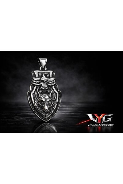 voyageaccessory Symbol of Strength, Freedom and Nobility Stainless Steel Wolf...