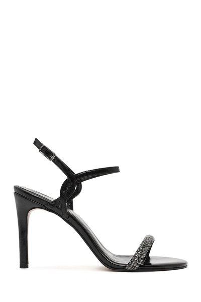 Derimod Pantofi cu toc înalt și subțire, cu cataramă neagră, pentru femei, sa...