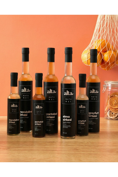 Alta Naturel Büyük Sirke Paketi Portakal-greyfurt-mandalina-elma (4X500ML)