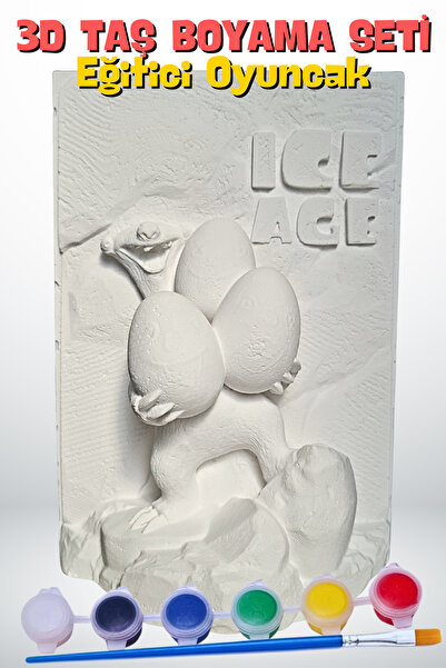 Craft3D Atölye Buz Devri(Ice Age) Sid (15 Cm Boyunda) Beton/taş/figür/büst Bo...