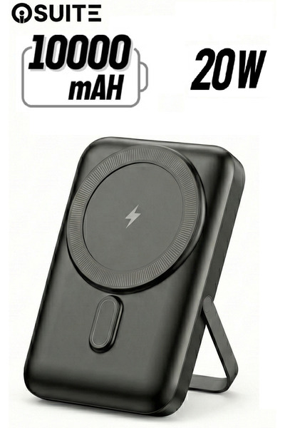 iOsuite حامل بنك طاقة MagSafe بسعة 10000 مللي أمبير، شحن لاسلكي يصل إلى 15 وا...