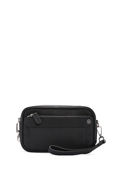 Derimod Erkek Siyah Deri El Çantası 23WBD3101FT