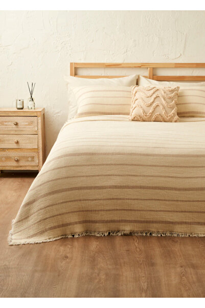 Bella Maison 100% Cotton Bahama Muslin Filled Multi-Purpose Double Bedspread ...