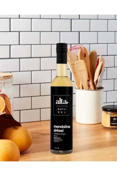 Alta Naturel Organik Fermente Mandalina Sirkesi Katkısız Cam Şişe – 250 ml