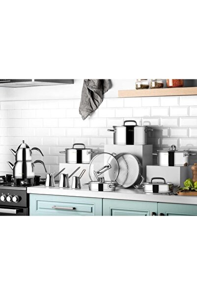 Aryıldız Studio Prestige 20 Parça Cam Kapak İdeal Çelik Çeyiz Seti