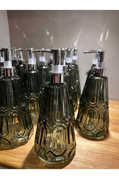 Miko Home & Garden Premium Cam Desenli Sıvı Sabunluk – Banyo & Mutfak Aksesuarı