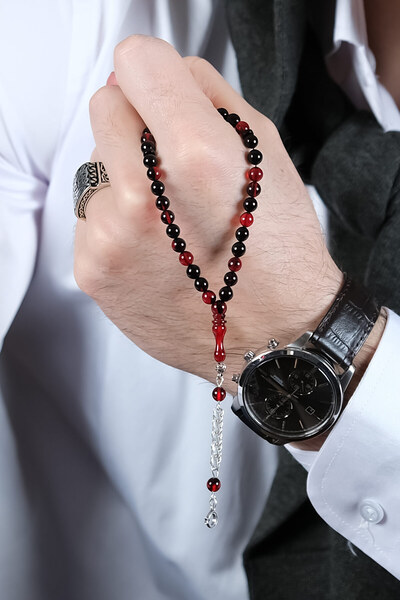 TESBİHCİBABA Дрозд Бой Нічний Червоний Вогняний Бурштиновий Чотки, Колекційні...