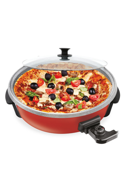 SEM SC-240 Pitava 1200 Watt 7 Litre 40 Cm Pizza Tenceresi - Kırmızı