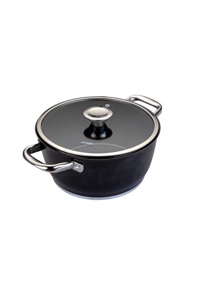 Aryıldız Trendy İnduction Prestige 24 Cm Derin Tencere - Siyah