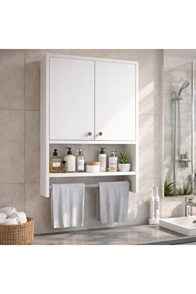 Dekorister Vira Banyo Dolabı Beyaz