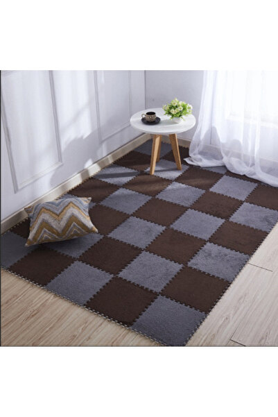 OEM Set 10 Bucati de covor sub forma de puzzle, din spumă EVA, 30×30 cm, gri ...