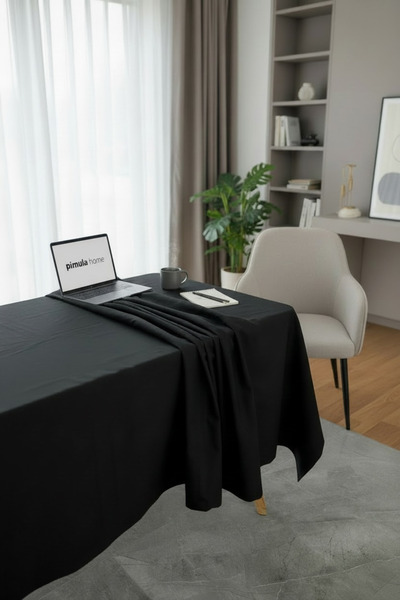 Pimula home NORA Ketensi Dokulu Leke Tutmaz Masa Örtüsü Düz renk