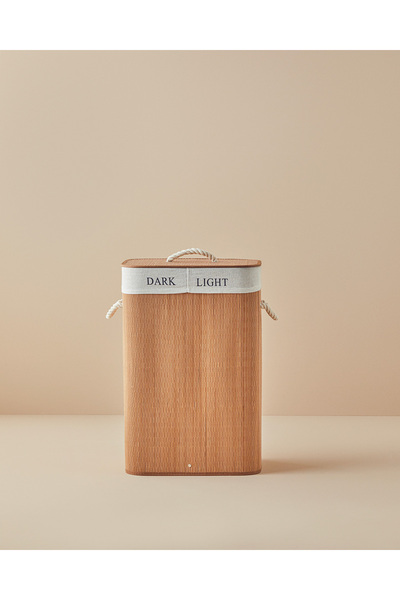 English Home سلة غسيل جينا بامبو - بني فاتح