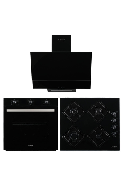 Alveus 6 Program Turbo Ankastre Cam Set - Siyah