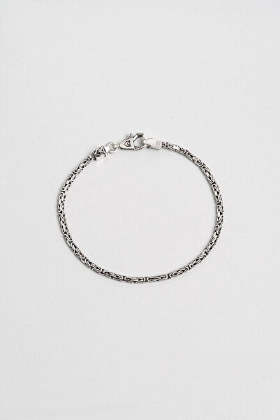 So CHIC... Etnik Stil Gümüş Erkek Kral Zincir Bileklik