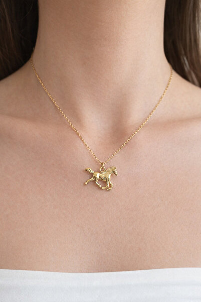 HOUSEKİ Steel Horse Figured Equestrian Necklace