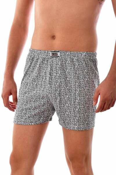 Seher 3 قطع 0007 بوكسر رجالي من القطن بنقشة متنوعة