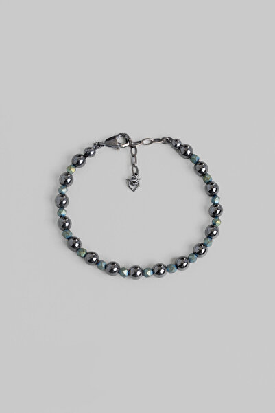 So CHIC... Mavi Hematit Taşlı 21 Cm Gümüş Erkek Bilekilk