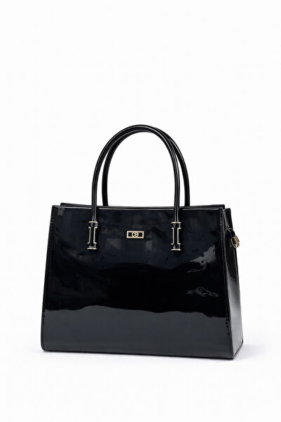 KRISTE BELL Шкіряна чорна жіноча сумка через плече - 7254