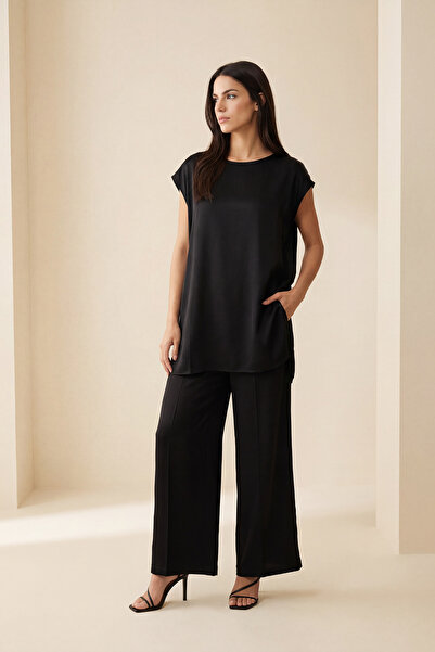 Setre Черна наметка с детайли и удобна кройка