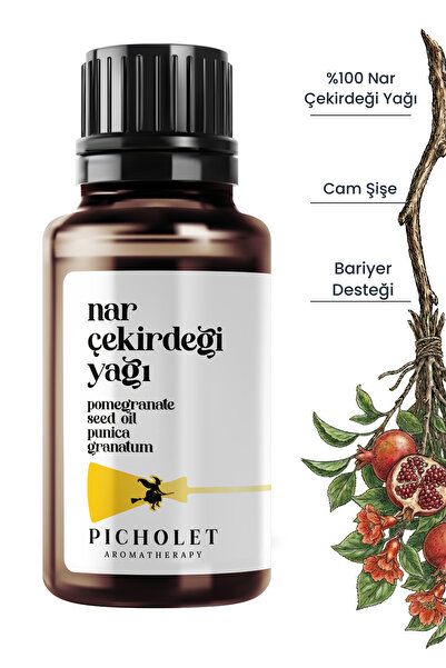 Picholet Nar Çekirdeği Yağı 30 ml Soğuk Sıkım %100 Saf ve Doğal (Pomegrenate ...