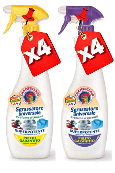 chante clair Degresant universal, Lavandă, 600 ml x4 + Lămâie, 600 ml x4