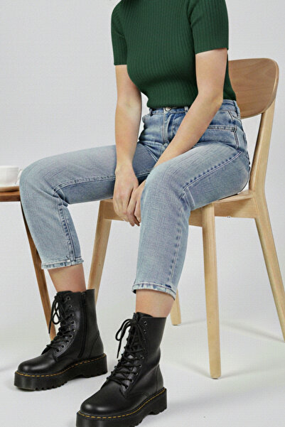 Büşra Çetin Siyah Deri Bot Bot Yeni Sezon Bot Kaliteli Bot Siyah Bot Postal B...