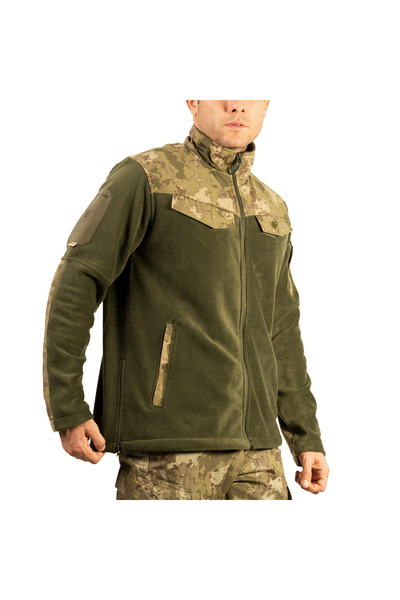 Wolftrap Tactical Kamuflaj Desenli 5 Cepli Taktik Polar Ceket