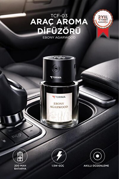 Torima Araç İçi Aroma Difüzörü Hava Nemlendirici Lazerli Şarjlı Oda ve Araba ...