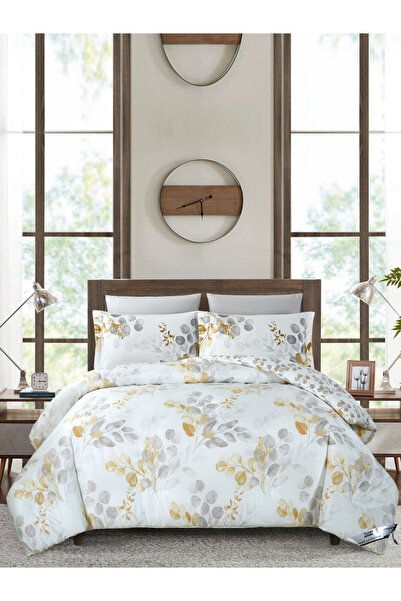 Donetella طقم لحاف فاخر مزدوج الوجهين مكون من 4 قطع، مفرد 170×230 سم، مصنوع م...