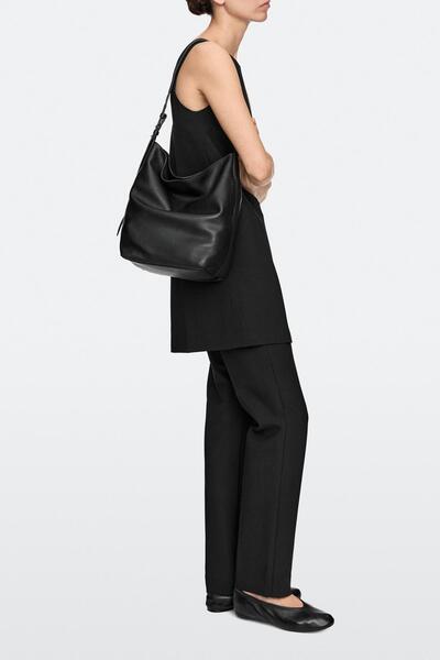 Massimo Dutti Napa deri bucket çanta