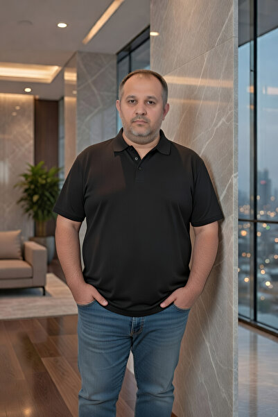 Büyük Beden Unisex POLO YAKA T-Shirt