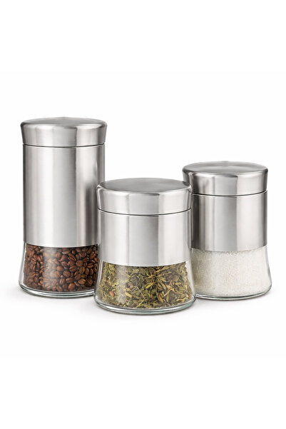 Generic Glass Tea, Coffee and Sugar Storage Canister Set: Perfect Solution fo...