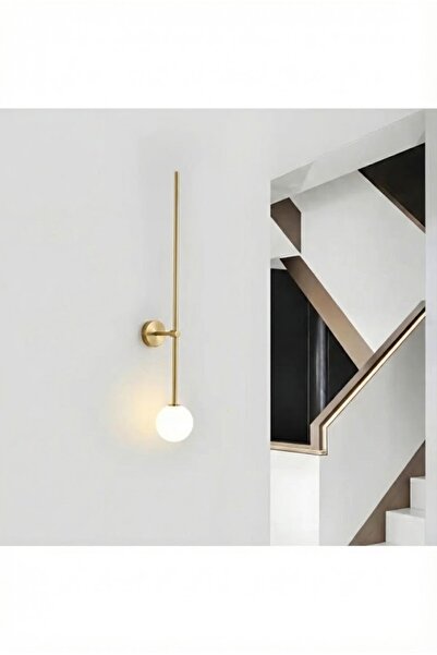 RONİSU AYDINLATMA Minimalist Cam Küre Çubuk Duvar Aplik 75cm 3138-W98-7U-OY