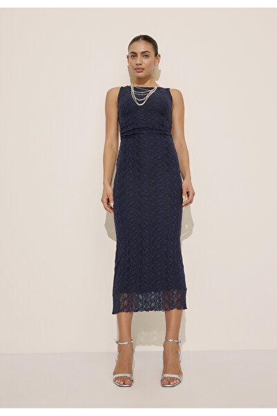 Stradivarius Lace sleeveless midi dress