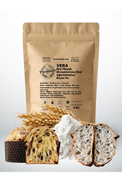 Sevinçli Doğa 2 Kg Vera Premıum - Ekşi Mayalı Ekmek ve Panettone Yapımına Öze...