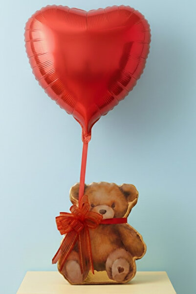 Livra Gift Sevgiliye Özel Ayıcık Figürlü Butik Çikolata Kutusu - Uçan Pembe K...