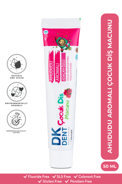DKDENT Dk Dent Çocuk Diş Macunu Ahududu Aromalı Adaçayı Özlü 50 Ml