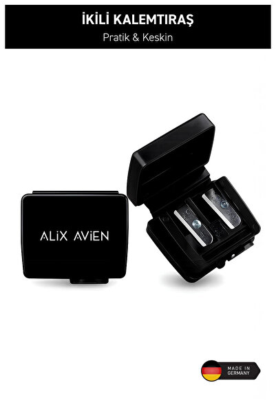 Alix Avien Keskin Bıçaklı İkili Kalemtıraş - Dual Cosmetic Pencil Sharpener