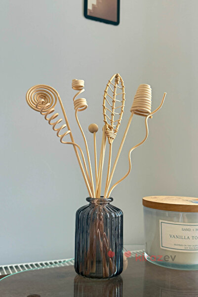 KirazEv 10'lu Oda Kokusu Çubuğu Rattan Dekoratif