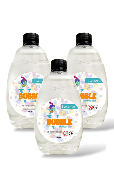 Lavoon V-bubble Yoğun Formüllü 3'lü Baloncuk Sıvısı Likiti Köpük Tabancası Ba...