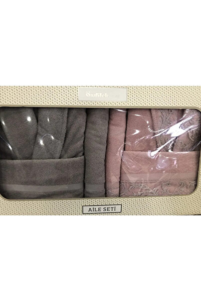 Özdilek POLCA СІРО-РОЖЕВИЙ СІМЕЙНИЙ НАБІР