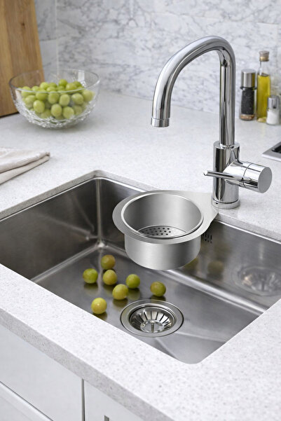 Myend Ayarlanabilir Lavabo Süzgeci Uzun Kısa Ayarlı Evye Meyve Sebze Salata Y...