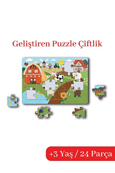 Çocuk Akademi Puzzle Çiftlik
